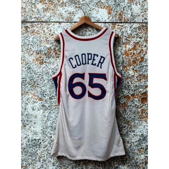 Philadelphia 76ers 96-97 Game Issued Jersey Sz 52 +4 Iverson Rookie Season - Picture 3 of 12